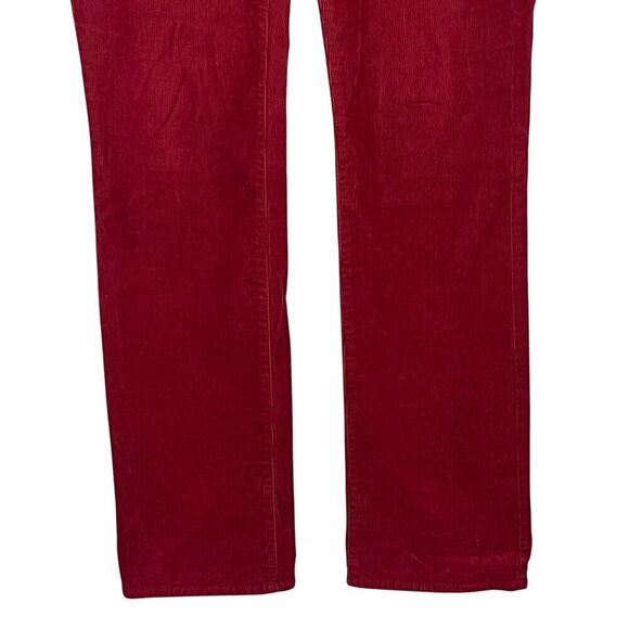 Talbots Heritage Corduroy Pants Women's Size 8 Straight Leg Cotton Stretch Red - Picture 4 of 8
